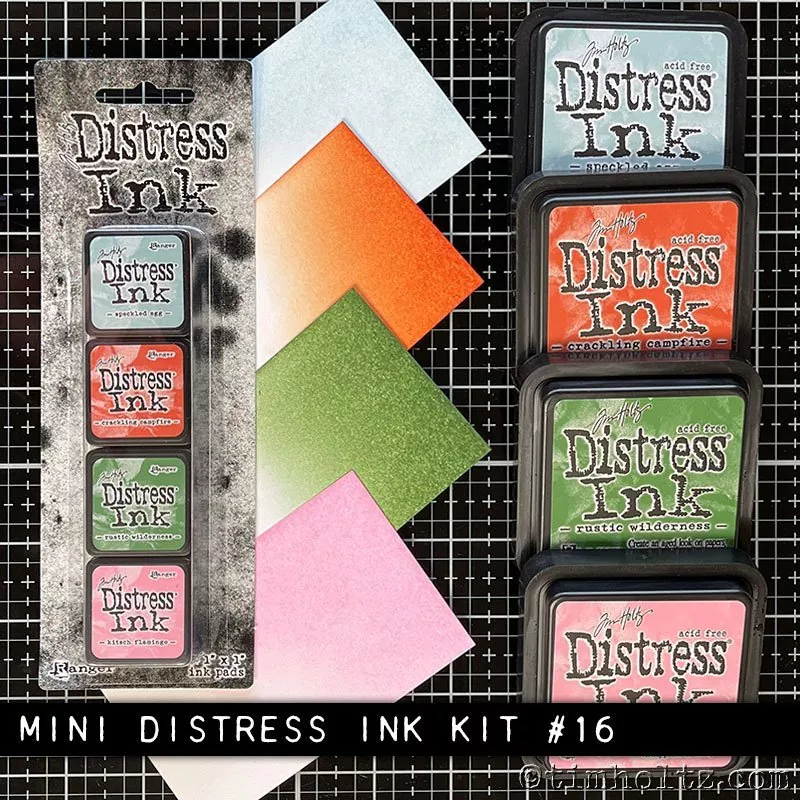 Distress Mini Ink Kit 16 Ranger Tim Holtz