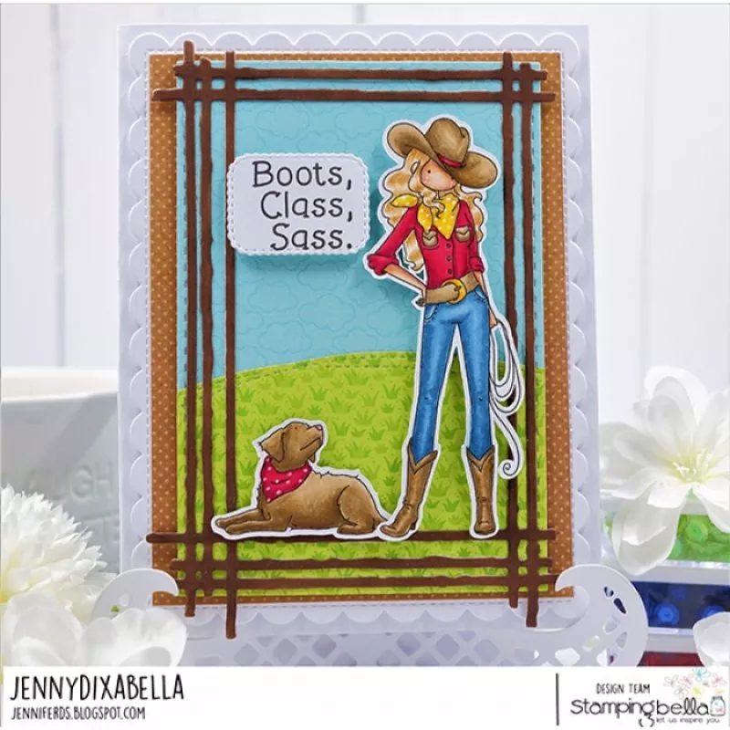 Stampingbella Uptown Cowboy Pets Rubber Stamps 2
