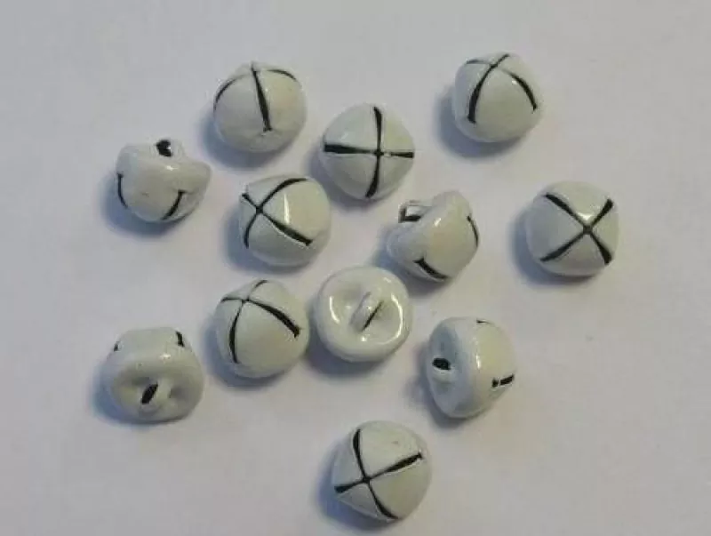 Christmas Bells 10mm White CraftEmotions