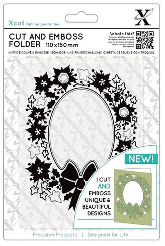xcu503943 xcut cut and emboss folder wreath aperture