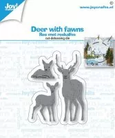 Deer with Fawns joy crafts die deboss stencil