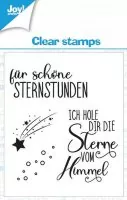 Sterne Text DE 1 - Clear Stamps - Joycrafts