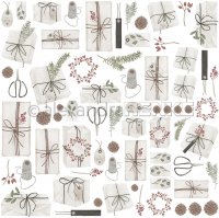Geschenkebogen mit Deko - Scrapbooking Paper - 12"x12" - Alexandra Renke