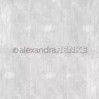 Weiß-kariert auf Lila-Grau - 12"x12" - Alexandra Renke