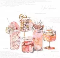 Your Favourite Cocktail - 12"x12" - Alexandra Renke