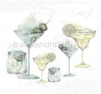 Cocktail Time - 12"x12" - Alexandra Renke
