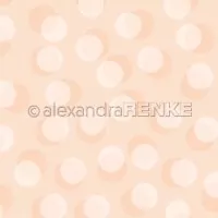 Bokeh Kreise Pastellorange - 12"x12" - Alexandra Renke
