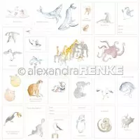 Kärtchenbogen Tiere - Scrapbooking Paper -12"x12" - Alexandra Renke