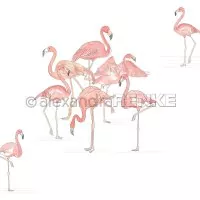 Flamingogruppe - Scrapbooking Paper - 12"x12 - Alexandra Renke