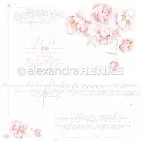 Pfingstrosen Wish - Scrapbooking Paper - 12"x12" - Alexandra Renke
