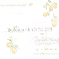 Zitronen Friendly - Scrapbooking Paper - 12"x12" - Alexandra Renke
