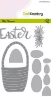 Easter Basket with Eggs - Stanzen - CraftEmotions