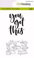 Handletter - You got this - Clear Stamps