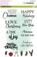 Text Christmas Cards - Clear Stamps - Craft Emotions