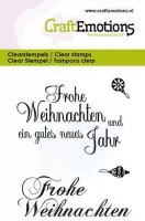 craftemotions clearstamps Weihnachtstext (DE)