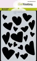Love Puns - Hearts A6 - Stencils - CraftEmotions