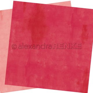 Doppelseitig ruhiges Dunkelrosa - 12"x12" - Alexandra Renke