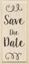 Save the Date - Wooden Stamp