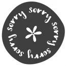 sorry - Wooden Stamp