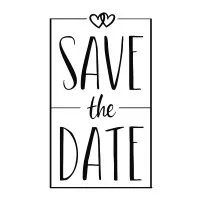 Save the Date - Wooden Stamp - Butterer