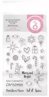 Tonic Studios Christmas Confetti Sentiments clear stamp