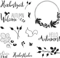 Herbstwald - Clear Stamps - Rayher