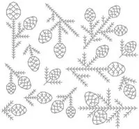 Pine Patterns - Thinlits Dies - Tim Holtz - Sizzix