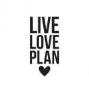 Simple Stories - Carpe Diem - Small Planner Decal - Live Love Plan - Black