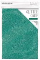 Glitter Card A4 - Turquoise Lake - 5pc - Tonic Studios