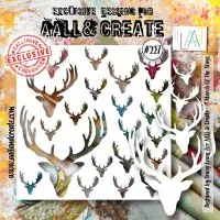 March Of The Stags - Stencil #227 - AALL & Create