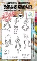 AALL & Create - Chicken Dance - Clear Stamps #407