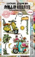 AALL & Create - Beach Bikers - Clear Stamps #1185