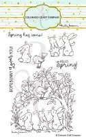 3 Bunnies & Robin - Clear Stamps - Colorado Craft Company