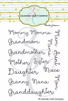 For Mom Names - Clear Stamps - Colorado Craft Company
