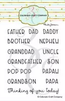 For Dad Names - Clear Stamps - Colorado Craft Company