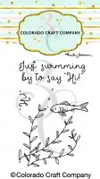 Swimming By Mini Clear Stamps Colorado Craft Company by Anita Jeram