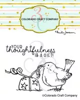 Thoughtfulness Bird Mini - Clear Stamps - Colorado Craft Company