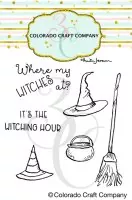 Witch Accessories Mini - Clear Stamps - Colorado Craft Company
