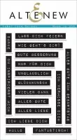 Label Love German - Clear Stamps - Altenew