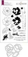 Build-A-Flower: Anemone Coronaria - Bundle - Clear Stamps + Dies - Altenew