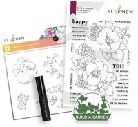 Build-A-Garden: Rosa Gallica - Bundle - Clear Stamps + Stencils + Brush - Altenew