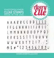 Everyday Mini Alphas - Clear Stamps - Avery Elle