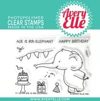 Age Is Irr-elephant - Clear Stamps - Avery Elle