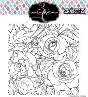 Rose Background - Clear Stamps - Colorado Craft Company