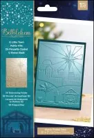 Bethlehem Collection O Little Town Embossing Folder crafters companion