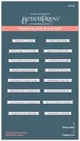 Always & Forever Sentiment Strips - Press Plate & Die Set - Spellbinders