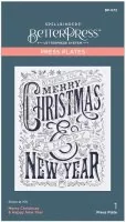 Merry Christmas & Happy New Year - Press Plate - Spellbinders