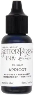 Apricot - BetterPress Ink Pad Re-Inker - Spellbinders