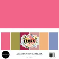 Flora No. 6 - Coordinating Solids Pack - 12"x12" - Carta Bella