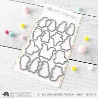 Little Girl Gnome Agenda - Creative Cuts - Dies - Mama Elephant